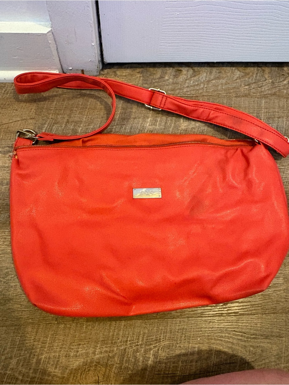 Women’s BCBG Red Crossbody Bag - Classic Everyday Shoulder Bag